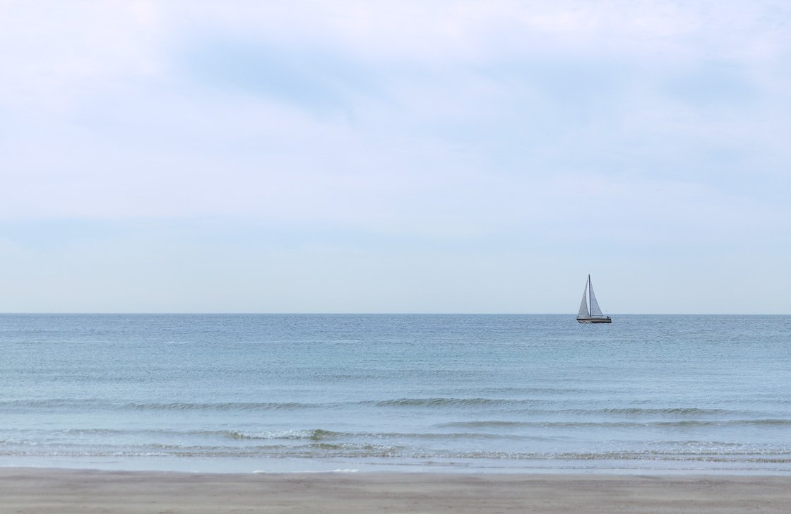 Segelboot auf der Nordsee