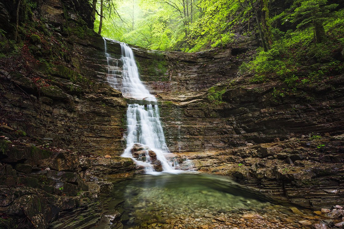 am Tauglbach Wasserfälle fotografieren